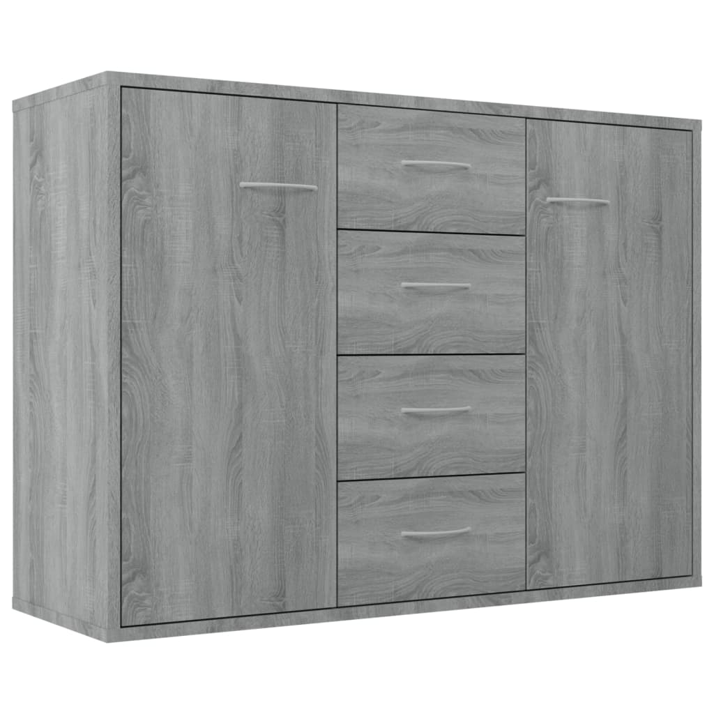 Buffet Sonoma gris 88x30x65 cm Bois d'ingénierie