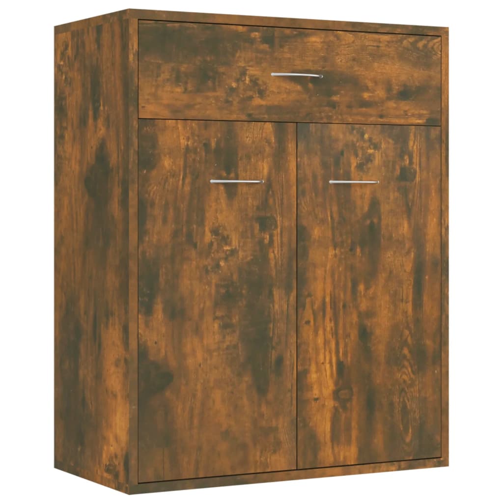 Buffet Chêne fumé 60x30x75 cm Bois d'ingénierie