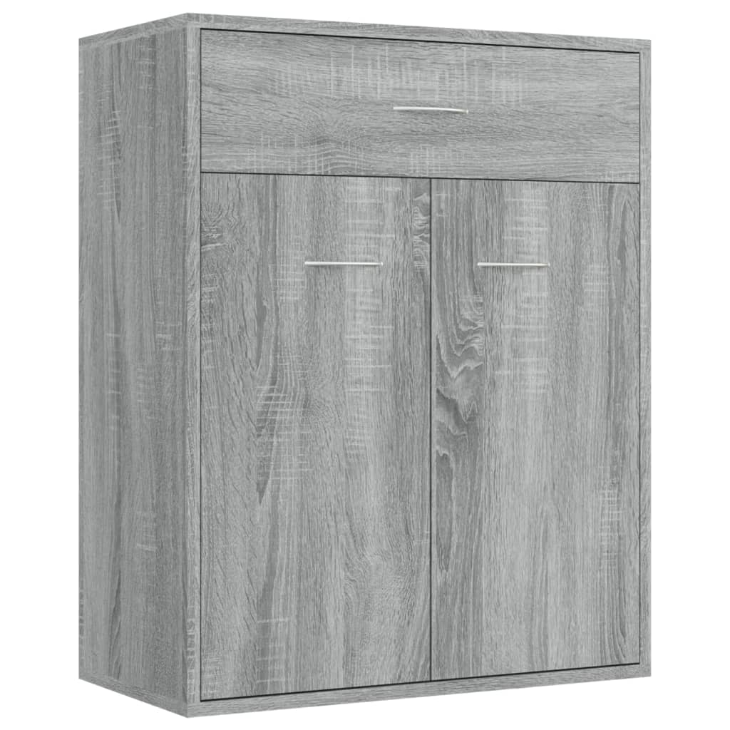 Sonoma gray sideboard 60x30x75 cm Engineered wood