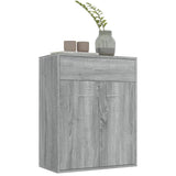 Sonoma gray sideboard 60x30x75 cm Engineered wood