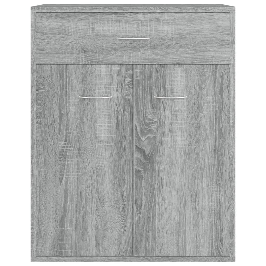 Sonoma gray sideboard 60x30x75 cm Engineered wood