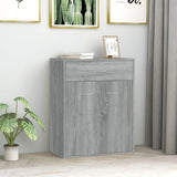 Sonoma gray sideboard 60x30x75 cm Engineered wood