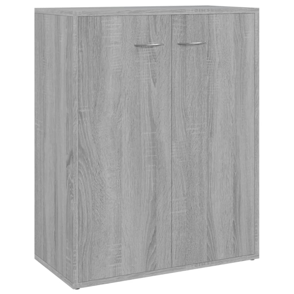 Sonoma graues Sideboard 60x30x75 cm Holzwerkstoff