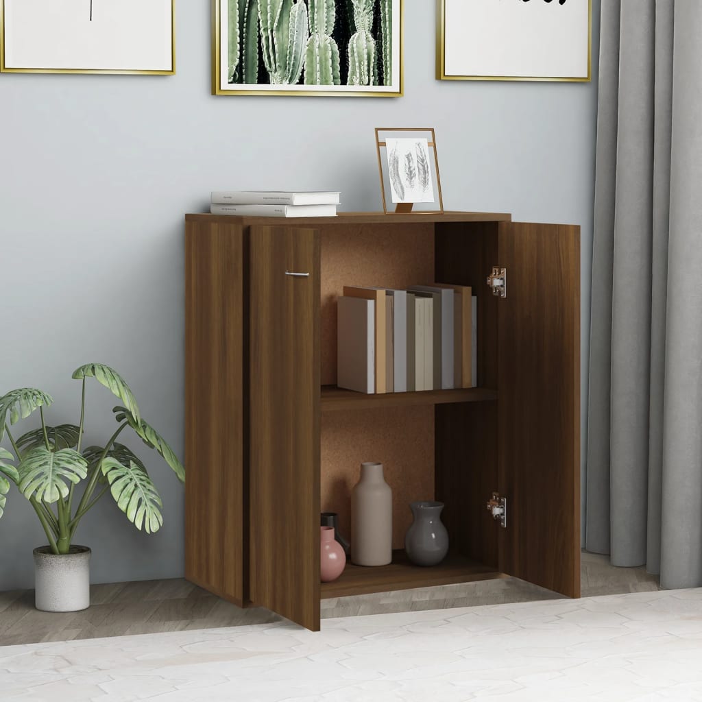 Sideboard Brown Oak 60x30x75 cm Engineered wood