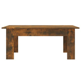 Table basse Chêne fumé 100x60x42 cm Bois d'ingénierie