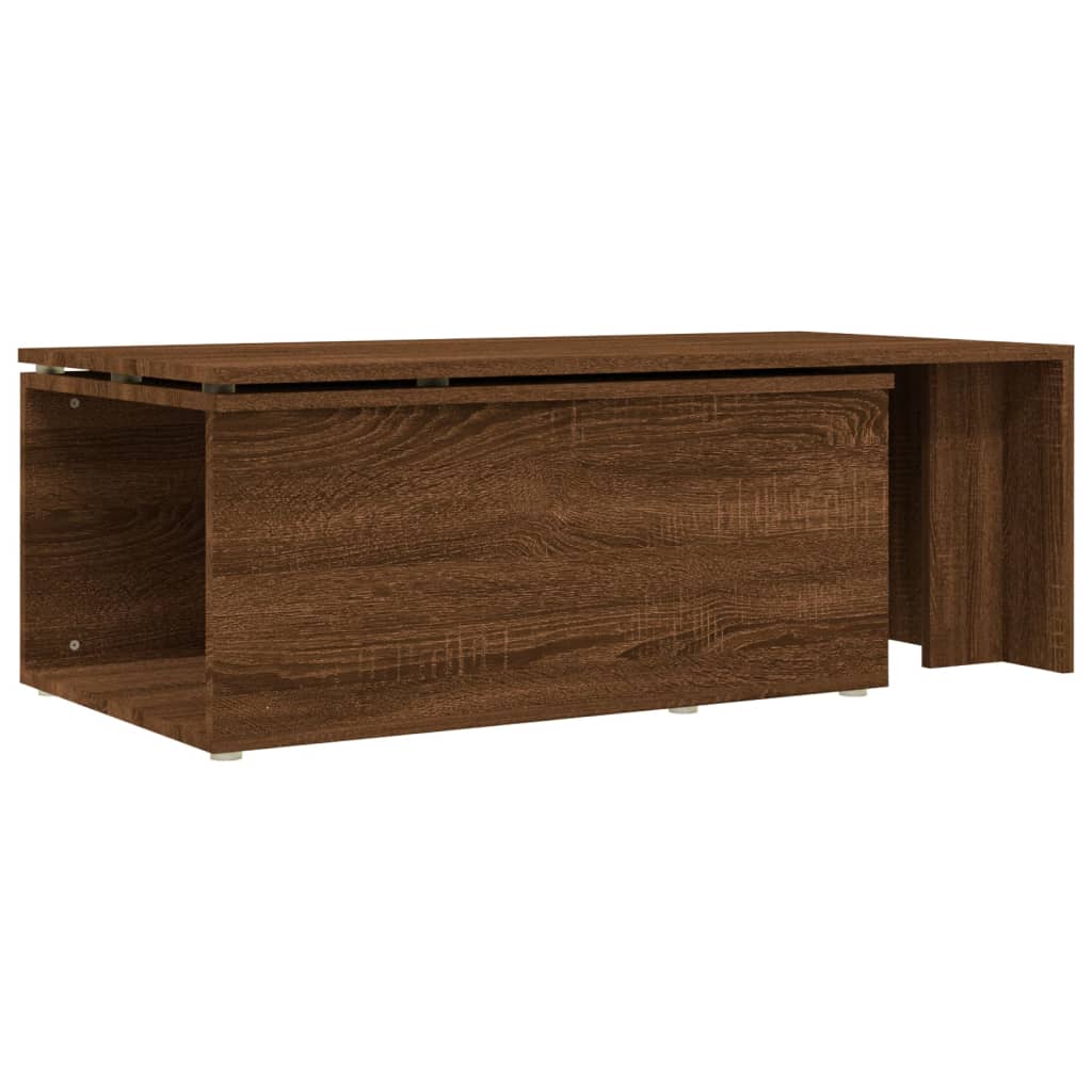 Table basse Chêne marron 150x50x35 cm Bois d'ingénierie