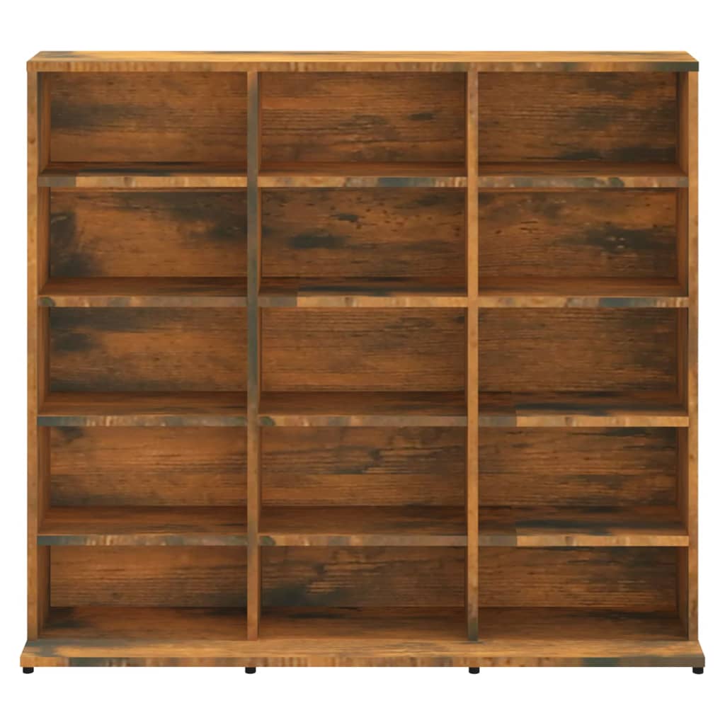 CD-Schrank Räuchereiche 102x23x89,5 cm Holzwerkstoff