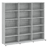 CD-Schrank Sonoma grau 102x23x89,5 cm Holzwerkstoff