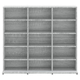 CD-Schrank Sonoma grau 102x23x89,5 cm Holzwerkstoff