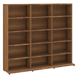 CD-Schrank Braune Eiche 102x23x89,5 cm Holzwerkstoff