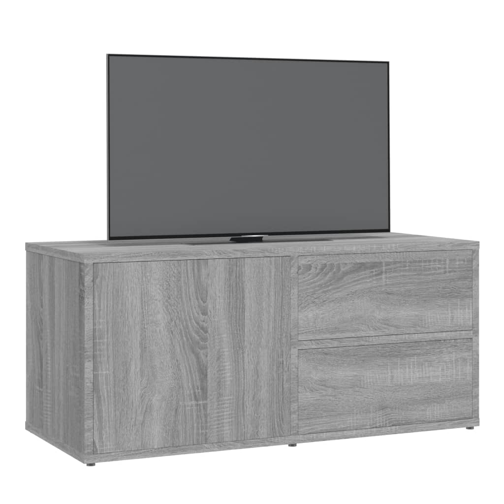 Meuble TV Sonoma gris 80x34x36 cm Bois d'ingénierie