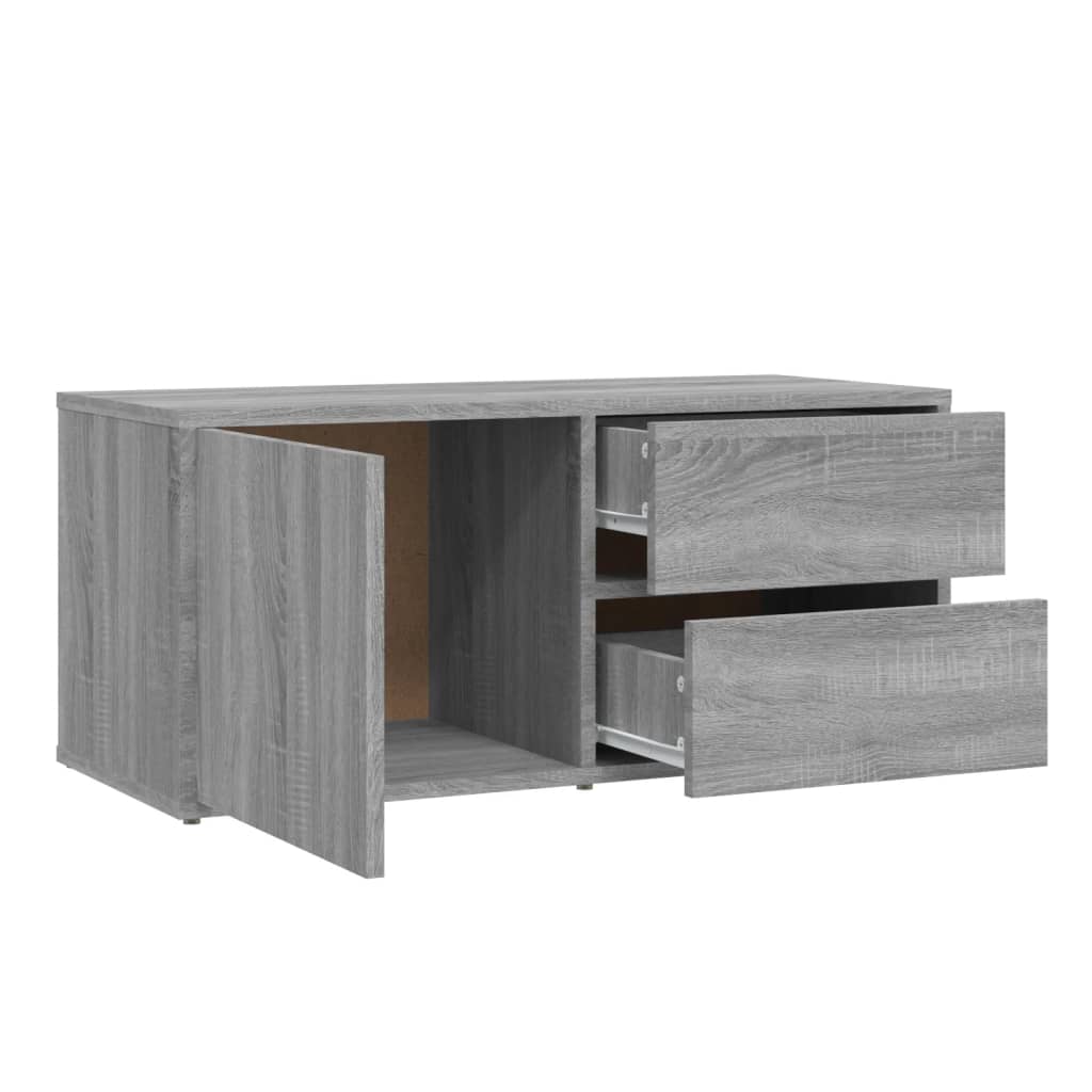 Meuble TV Sonoma gris 80x34x36 cm Bois d'ingénierie