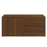 Meuble TV Chêne marron 80x34x36 cm Bois d'ingénierie