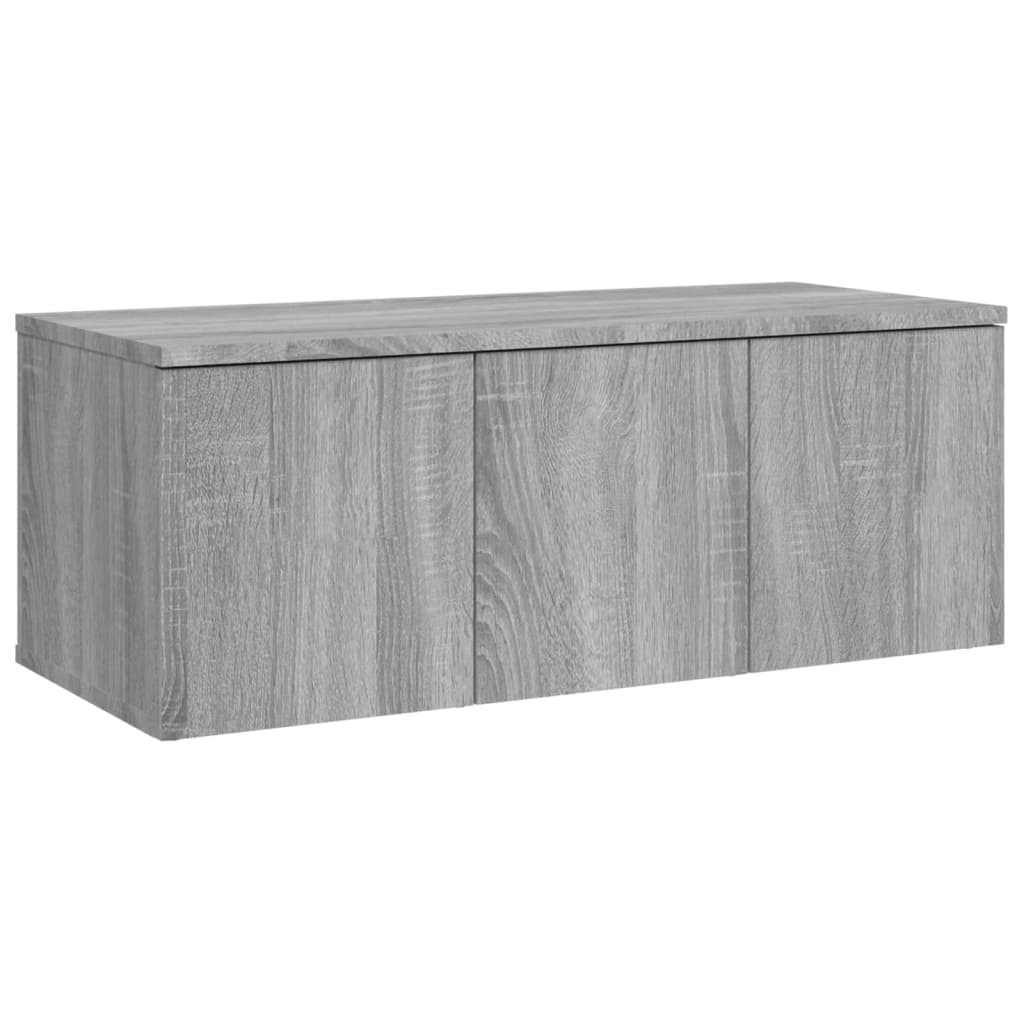 Meuble TV Sonoma gris 80x34x30 cm Bois d'ingénierie