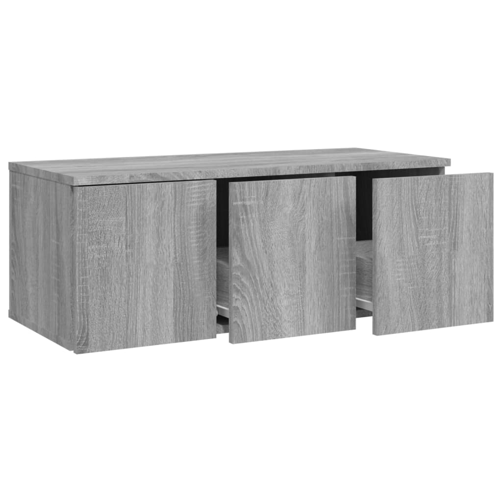 Meuble TV Sonoma gris 80x34x30 cm Bois d'ingénierie