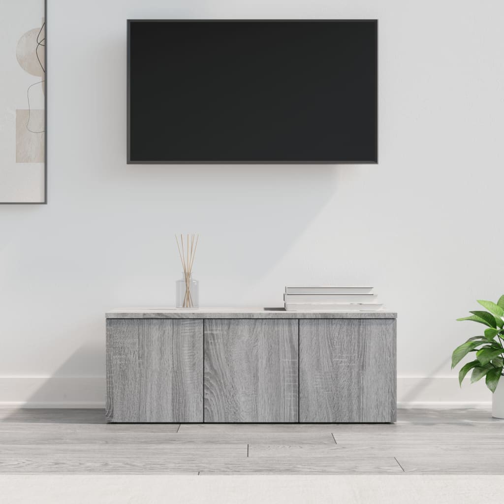 Meuble TV Sonoma gris 80x34x30 cm Bois d'ingénierie