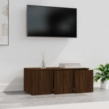 Meuble TV Chêne marron 80x34x30 cm Bois d'ingénierie