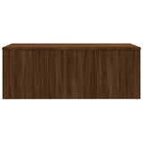 Meuble TV Chêne marron 80x34x30 cm Bois d'ingénierie