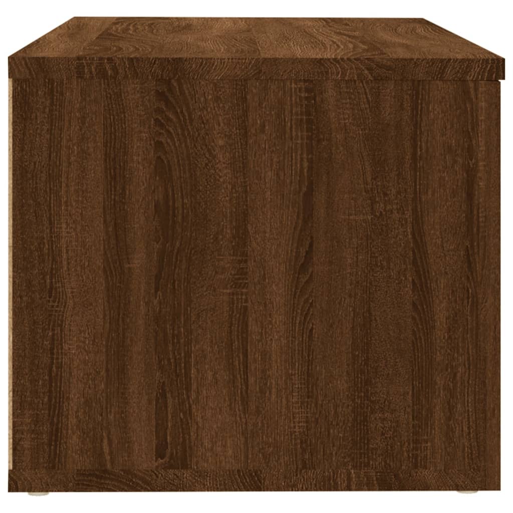 Meuble TV Chêne marron 80x34x30 cm Bois d'ingénierie