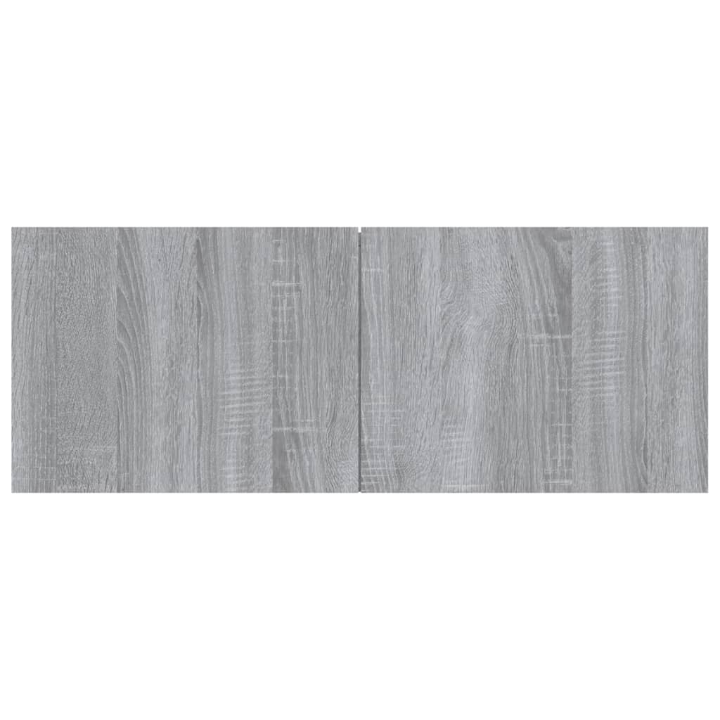 Meuble TV sonoma gris 80x30x30 cm bois d'ingénierie