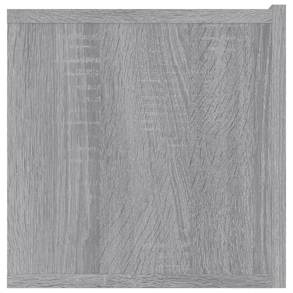 Meuble TV sonoma gris 80x30x30 cm bois d'ingénierie