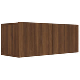 Meuble TV chêne marron 80x30x30 cm bois d'ingénierie