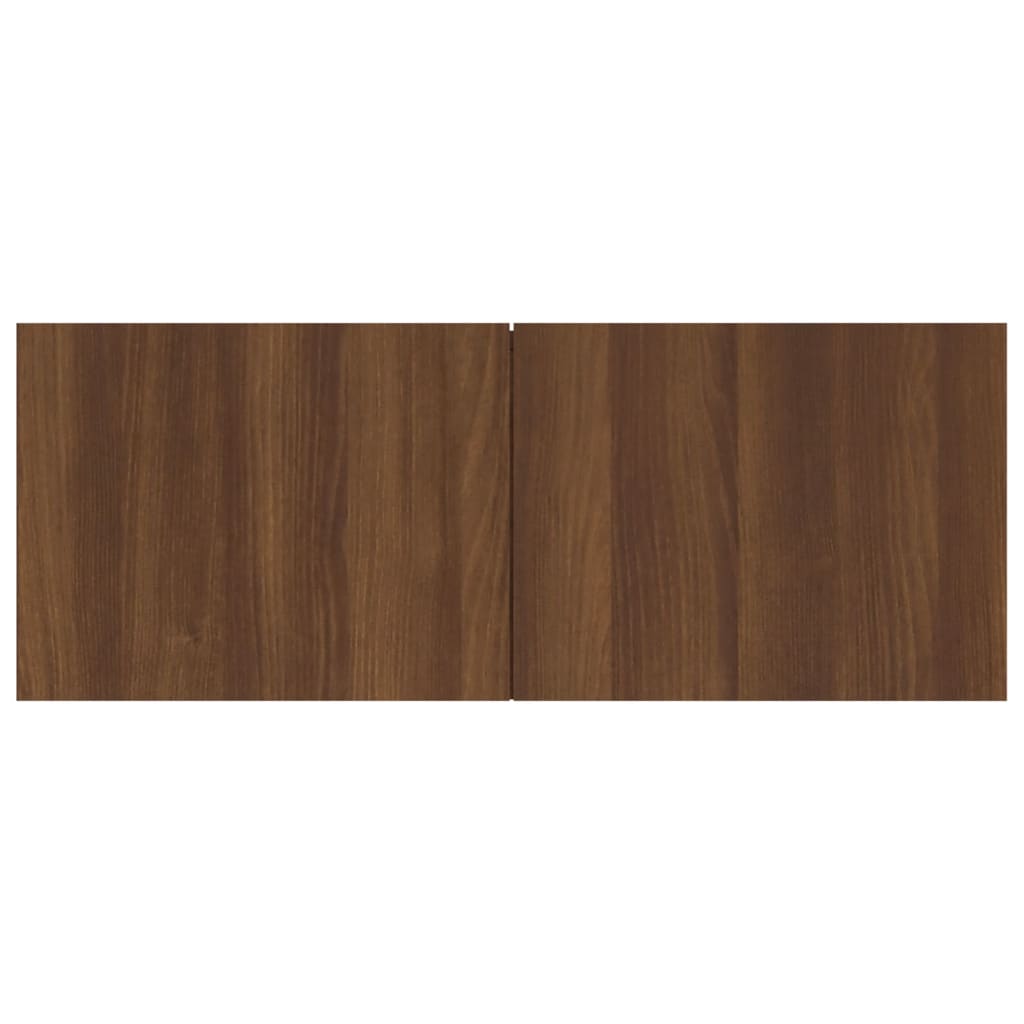 Meuble TV chêne marron 80x30x30 cm bois d'ingénierie