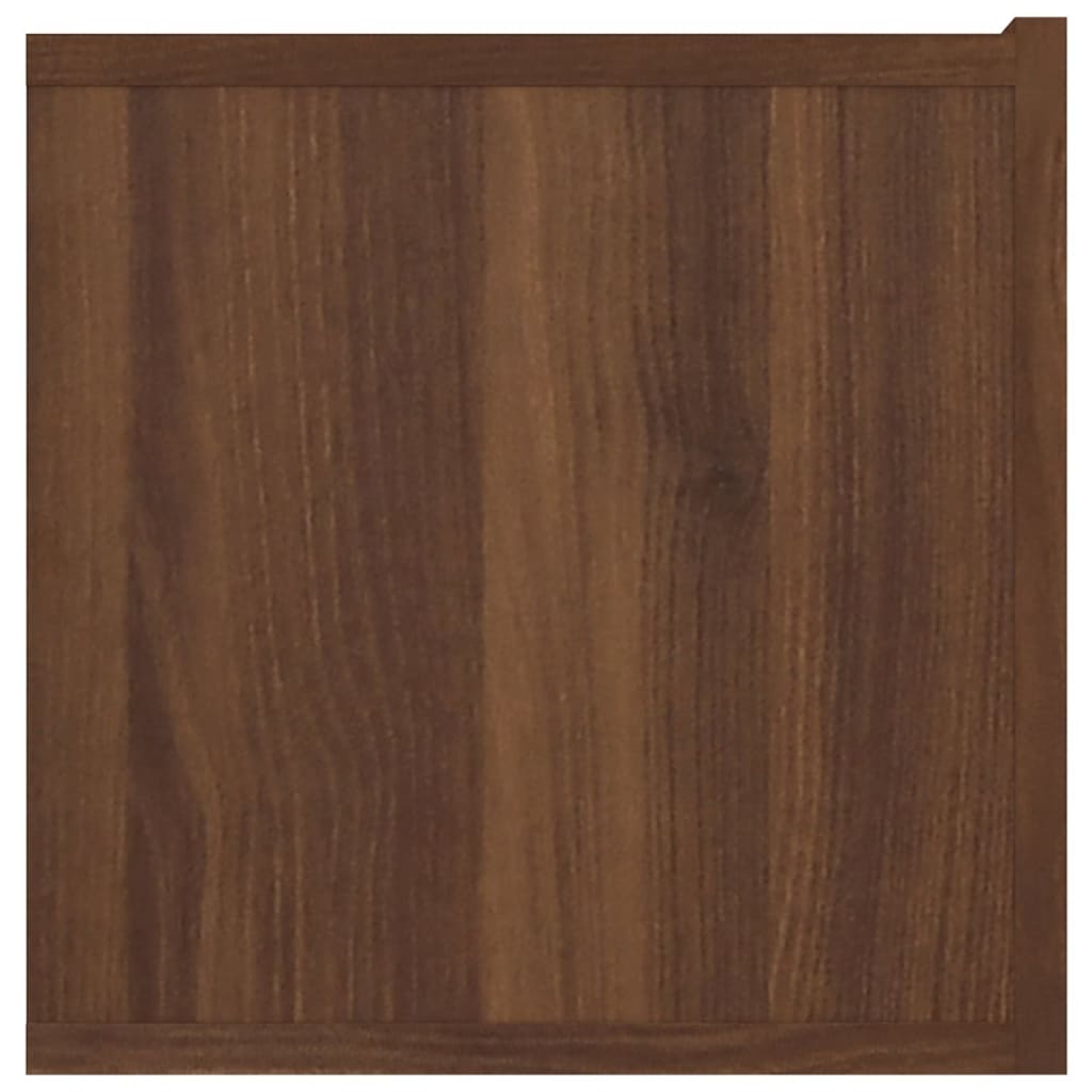 Meuble TV chêne marron 80x30x30 cm bois d'ingénierie