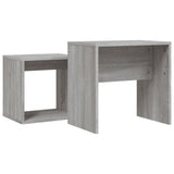 Nesting Coffee Tables 2 pcs Sonoma Gray Engineered Wood