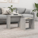 Nesting Coffee Tables 2 pcs Sonoma Gray Engineered Wood