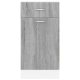 Armoire de plancher à tiroir Sonoma gris 40x46x81,5 cm