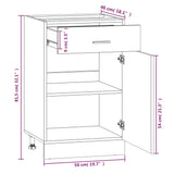 Armoire de plancher à tiroir Chêne marron 50x46x81,5 cm