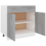 Armoire de plancher à tiroir Sonoma gris 80x46x81,5 cm