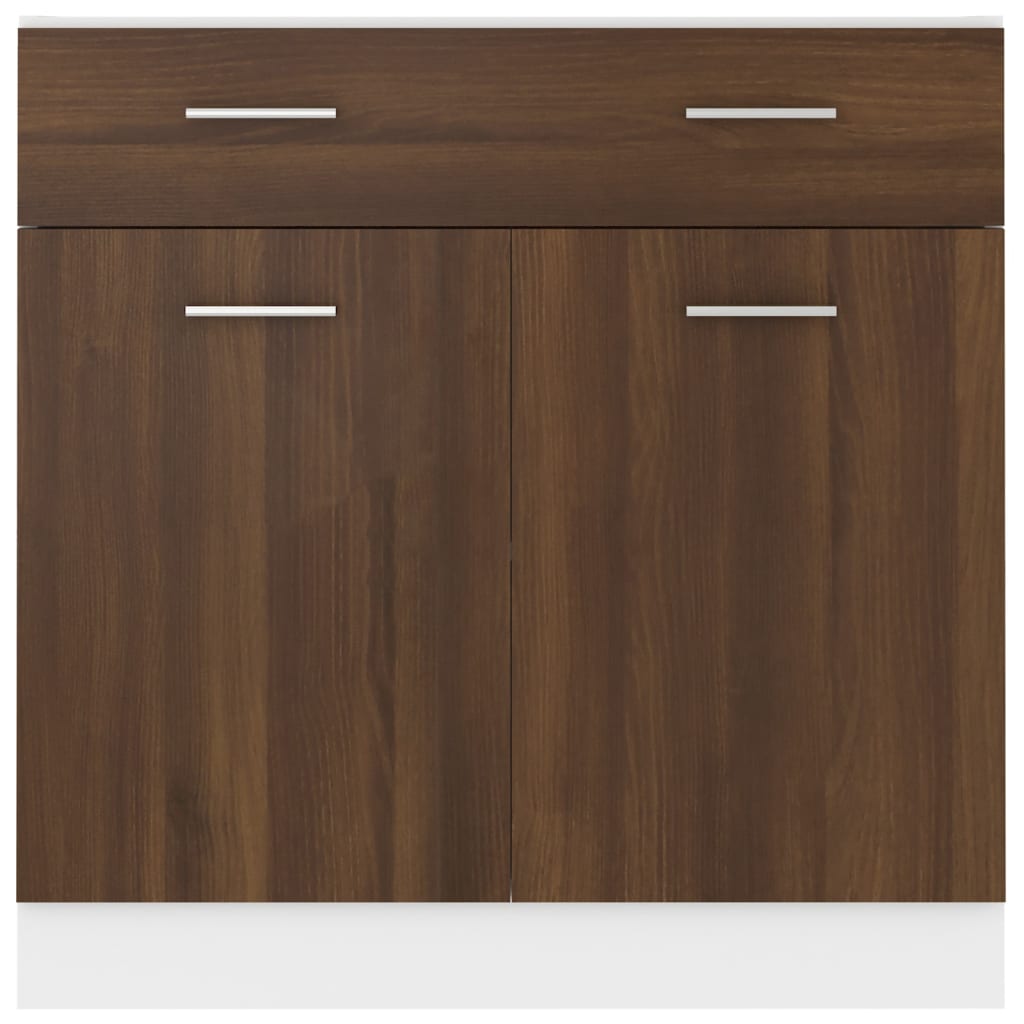 Armoire de plancher à tiroir Chêne marron 80x46x81,5 cm