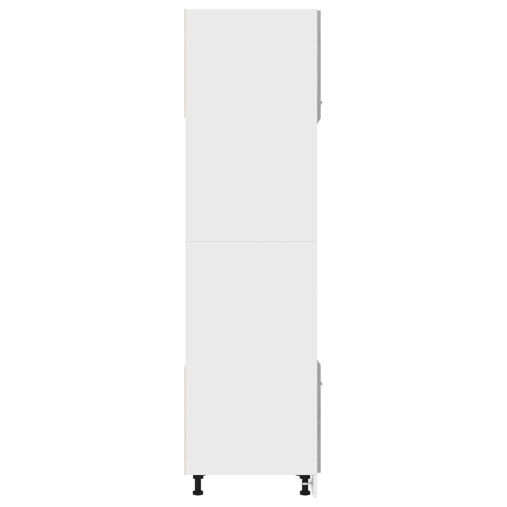 Armoire à micro-ondes Sonoma gris 60x57x207 cm