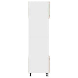 Armoire à micro-ondes Chêne marron 60x57x207 cm