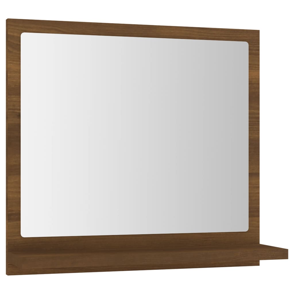 Miroir de bain Chêne marron 40x10,5x37 cm Bois d'ingénierie