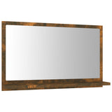 Miroir de bain Chêne fumé 60x10,5x37 cm Bois d'ingénierie