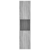 Sonoma gray bathroom cabinet 30x30x130 cm Engineered wood