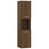 Armoire de bain Chêne marron 30x30x130 cm Bois d'ingénierie