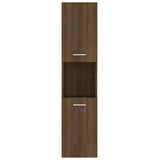 Armoire de bain Chêne marron 30x30x130 cm Bois d'ingénierie