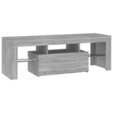 TV cabinet with LED lights sonoma gray 120x35x40 cm