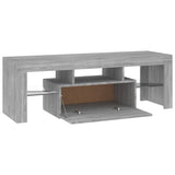 TV cabinet with LED lights sonoma gray 120x35x40 cm