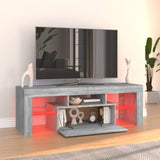 TV cabinet with LED lights sonoma gray 120x35x40 cm