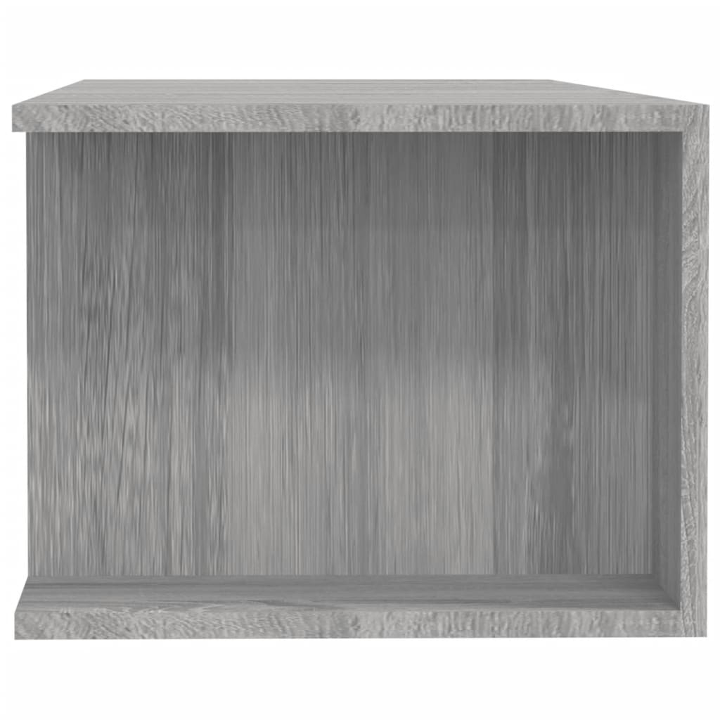 Meuble TV avec lumières LED sonoma gris 135x39x30 cm