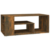 Table basse Chêne fumé 100x50x40 cm Bois d'ingénierie