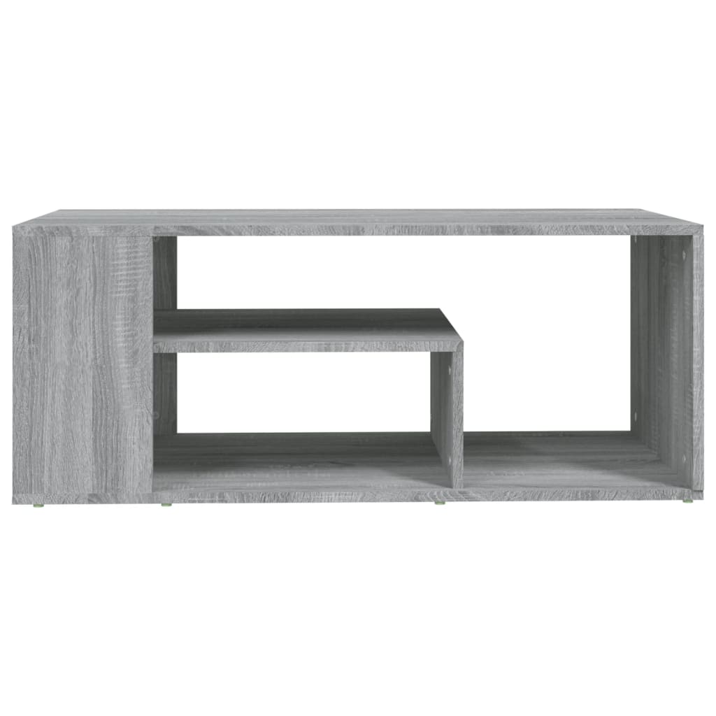 Sonoma grauer Couchtisch 100x50x40 cm Holzwerkstoff