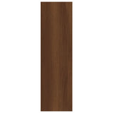 Étagère murale Chêne marron 75x16x55 cm Bois d'ingénierie