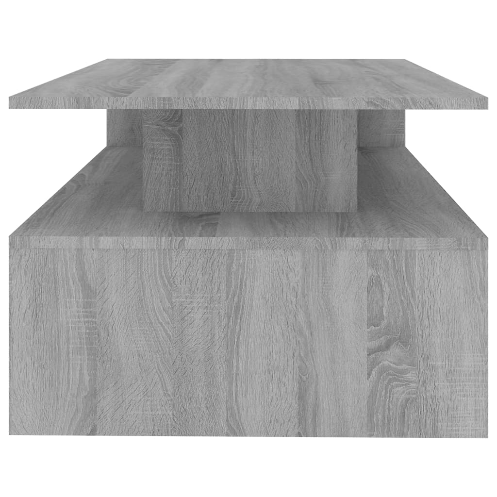 Table basse Sonoma gris 90x60x42,5 cm Bois d'ingénierie