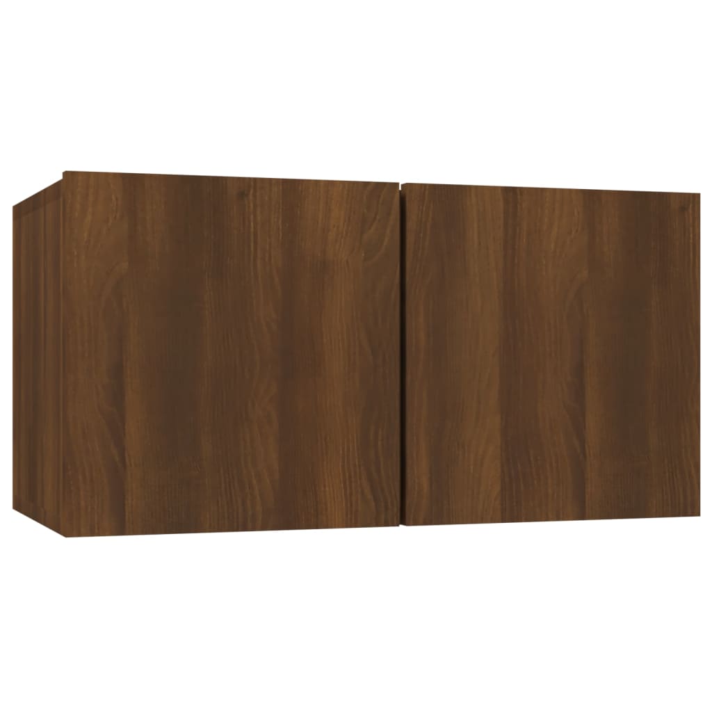 Armoire TV suspendue Chêne marron 60x30x30 cm Bois d'ingénierie